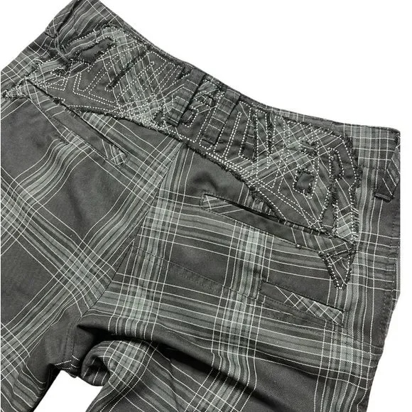 QUICKSILVER Estilo Black White Striped Skateboard Shorts Mens Size 30 - Picture 1 of 4